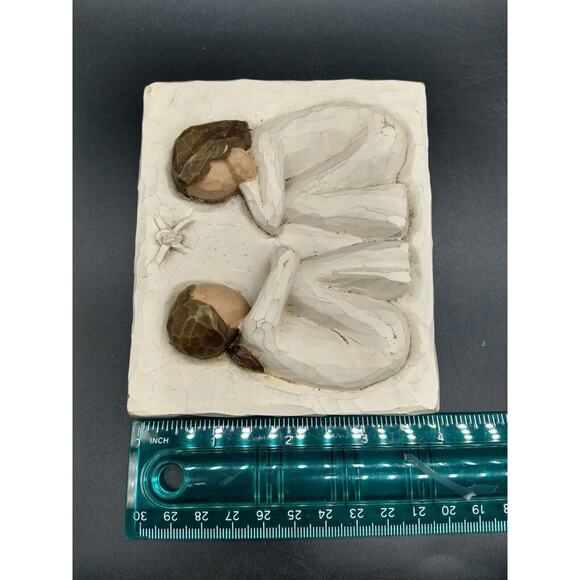 VTG Willow Tree Friendship Wall Plaque by Susan Lordi 2001 Two Friends Demdaco - Picture 7 of 8